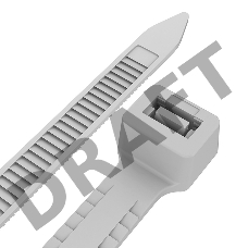 Хомут-стяжкa нейлоновая с тройным замком REXANT 350x4,8 мм, белая, упаковка 100 шт.