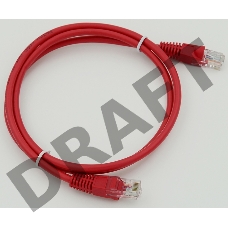Сетевое оборудование  Patchcord molded 5E Copper 1m Red