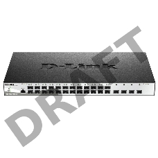Коммутатор D-Link DGS-1210-28XS/ME Управляемый 2 уровня с 24 портами 100/1000Base-X SFP и 4 портами 10GBase-X SFP+