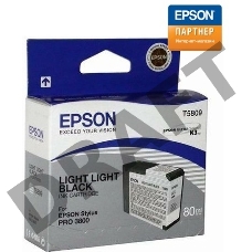 Струйный картридж EPSON C13T580900 для Stylus Pro 3800 80 мл light light black