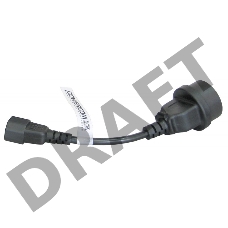 Кабель Powercom SCUT IEC-320 C14 to Socket Type-F 250V 10A    