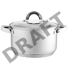 Кастрюля WEBBER BE-112/2 из нерж стали со стеклянной крышкой (d=20; 4,0л) (6)