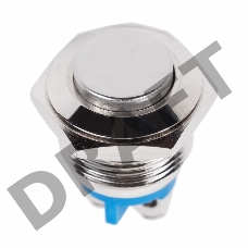 Кнопка  антивандальная Ø16  Б/Фикс (2с винт) (ON)-OFF выпуклая  REXANT