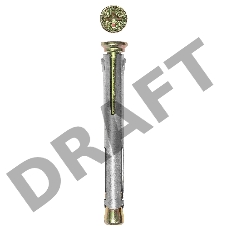 Анкер рамный с потайной головкой, 10х202мм, 2шт, Pz, оцинкованный, ЗУБР