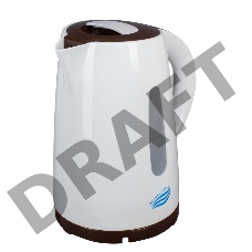 Чайник электрический Великие Реки Томь-1 бел/коричневый