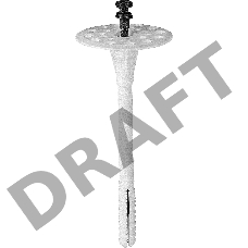 Дюбель для изоляционных материалов полипропиленовый, нейлоновый стержень, 10 x 90 мм, 400 шт, ЗУБР