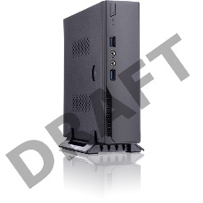 Корпус с внешним блоком питания 120Вт. Сase Foxline mITX 120W ext., DC-converter, 2xUSB3.0, 1x40mmFan, Black, VESA, powercord