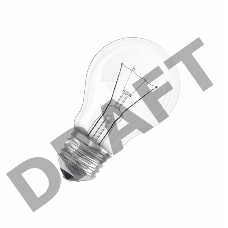Лампа накаливания ЛОН 40Вт Е27 220В CLASSIC A CL груша | 4008321788528 | Osram