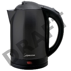 Чайник электрический HOMESTAR HS-1009 черный, 1,8л, 1500Вт (в уп. 12 шт)