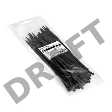 Стяжка (хомут) нейлоновая ExeGate CV66-150x3.6B (нейлон 6.6, 150x3.6мм, неоткрывающаяся, halogen free, -40°C - +85°C, черная, 100 шт)