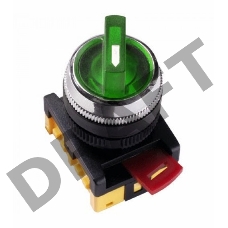Переключатель ANCLR-22-3 на 3 фикс. полож. зел. 1з+1р ИЭК BSW10-ANCLR-3-K06