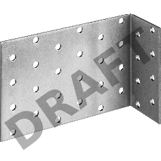 Уголок крепежный анкерный УКА-2.0, 80х120х40 х 2мм, ЗУБР