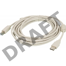 Кабель USB2.0 Ningbo USB A (m)/USB B (m) 5м феррит.кольца