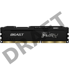 Память оперативная Kingston 4GB 1600MHz DDR3 CL10 DIMM FURY Beast Black