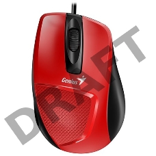 Мышь Genius Mouse DX-150X ( Cable, Optical, 1000 DPI, 3bts, USB ) Red