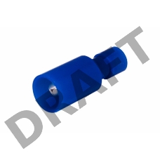 Разъем штекерный полностью изолированный штекер 4 мм 1.5-2.5 мм² (РШПи-п 2.5-4/РШИп 2-5-4) синий REXANT