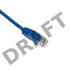 Патч-корд U/UTP, CAT 5e, RJ45-RJ45, 26AWG, ZH нг(А)-HF, синий, 0,3м  REXANT