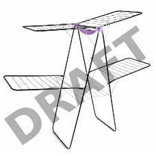 Сушилка напольная Dogrular, HOUSE PLUS LD-2003 27м, 56*200см, алюминий, 5 сушильных зон