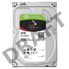 Жесткий диск SEAGATE Original SATA-III 3Tb ST3000VN007 NAS Ironwolf (5900rpm) 64Mb 3.5