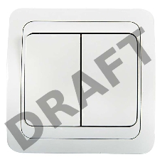 Выключатель 2-кл. CLASSICO 2023 бел. ASD / IN HOME 4680005959860