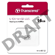 Флеш карта microSD 16GB Transcend microSDHC Class 10 UHS-1 U1, (без адаптера), TLC