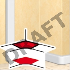 Угол внутренний LEGRAND 010602 Угол внутренний, переменный от 80° до 100°, для кабель-канала 80х50мм