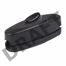 Выключатель-кнопка 250V 2А ON-OFF на электропровод (для настольной лампы)  REXANT