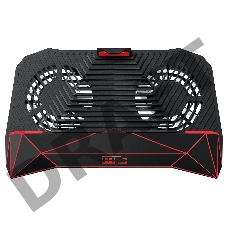 Игровой держатель для смартфона с функцией внешнего аккумулятора Qumo MGame Dual Cool and Charge,  2600 мА-ч, 5В 1.5А, 2 вентилятора, отключаемая подсветка, черный