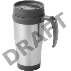Термокружка Diolex DXM-450-1, 450 мл., с крышкой,  нержавеющая сталь      
