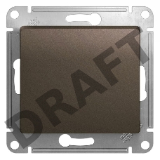 Механизм выключателя 1-кл. СП GLOSSA 10А IP20 10AX шоколад SchE GSL000811