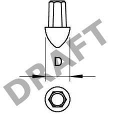 Наконечник для стержня заземл. OMEX 1819 20 OBO 3041204