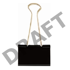 Зажимы Deli E38561 металл 51мм черный (упак.:12шт) картонная коробка