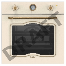 Духовой шкаф встраиваемый полноразмерный, 60 см, retro,  6 режимов, 68л, бежевая эмаль