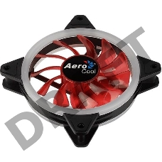 Вентилятор Aerocool REV Red , 120x120x25мм, цвет светодиодов : красный, подсветка в виде двойного кольца, 3+4-Pin, 1200 об/мин, 41,3 CFM, 15,1 дБА