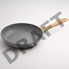 Сковорода ALPENKOK AK-0042A/24N алюм. с антипригар. покрытием GREY MARBLE, индукц. d=24см (6)
