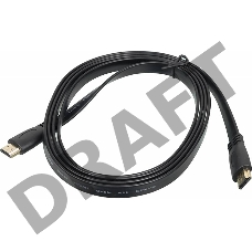 Кабель аудио-видео High Speed ver.1.4 Flat HDMI (m)/HDMI (m) 2м. черный