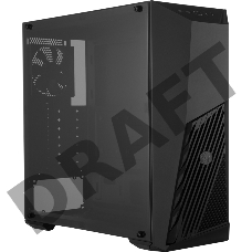 Корпус без БП Cooler Master MasterBox K501L, 1xUSB3.0, 1xUSB2.0, 1x120 Fan,  1x120 Red Led Fan, w/o PSU, Black, ATX