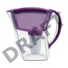 Фильтр Кувшин Аквафор Аквамарин цикламен,  Объем 3,8л/1,7л (воронка). Ресурс 350л, модуль A5. Энциклопа