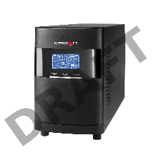 Источник бесперебойного питания CROWN On-Line CMUOA-350-1K EURO 1000VA/900W, корпус металл, TOWER, АКБ 3*12V/7AH, PF-0.9, AVR 110-300V, порт RJ-11/45+USB/RS-232, EPO, розетки 2*EURO, входной кабель 2 м, вентилятор охлаждения, автомат, слот для SNMP, порт 