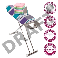 Доска гладильная Мастерица IB-0107, 38*120см, материал: сталь, хлопок, поролон; столешница: метал. моноблок (2)