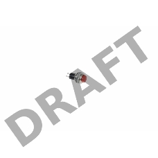 Выключатель-кнопка  металл 220V 2А (2с) (ON)-OFF  Ø10.2  красная  Mini  REXANT