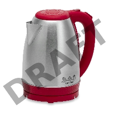 Чайник электрический Мастерица EK-1801М, рубин, 1,8л, нержавейка
