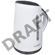 Чайник электрический Hyundai HYK-P3021 1.7л. 2200Вт белый/серый (корпус: пластик)