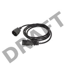 Кабель монитор - компьютер 220V (UPS -> устройство) VCOM <VDE> 3G*0.5mm (CE001-CU)1.8м    