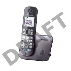 Телефон Panasonic KX-TG6811RUM (серебристый) {Беспроводной DECT,40 мелодий,телефонный справочник 120 зап.}
