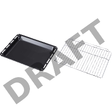 Духовой шкаф встраиваемый полноразмерный Evelux EO 650 PW, 60 см, 9 режимов, 70л, белое стекло