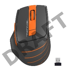 Мышь A4 Fstyler FG30 серый/оранжевый оптическая (2000dpi) беспроводная USB (5but)