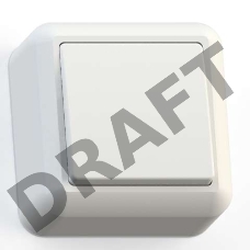 Выключатель 1-кл. ОП Оптима 10А IP20 А110-377 с монтажной пластиной бел. Кунцево 8000