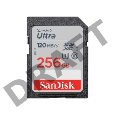 Флеш карта SD 256GB SanDisk SDXC Class 10 UHS-I Ultra 120MB/s