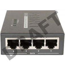 HPOE-460 управляемый хаб  PoE инжекторов 4-Port 802.3at 30W High Power over Ethernet Injector Hub - 120W External Power Adapter